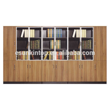 Diseño de estantería de madera para la oficina grande, caso agradable de los archivos del aspecto (KB838-1)